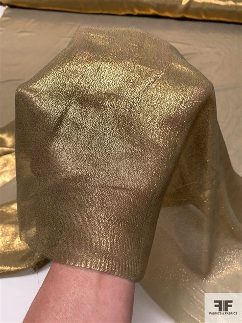 Gold Sheer Metallic Fabric 